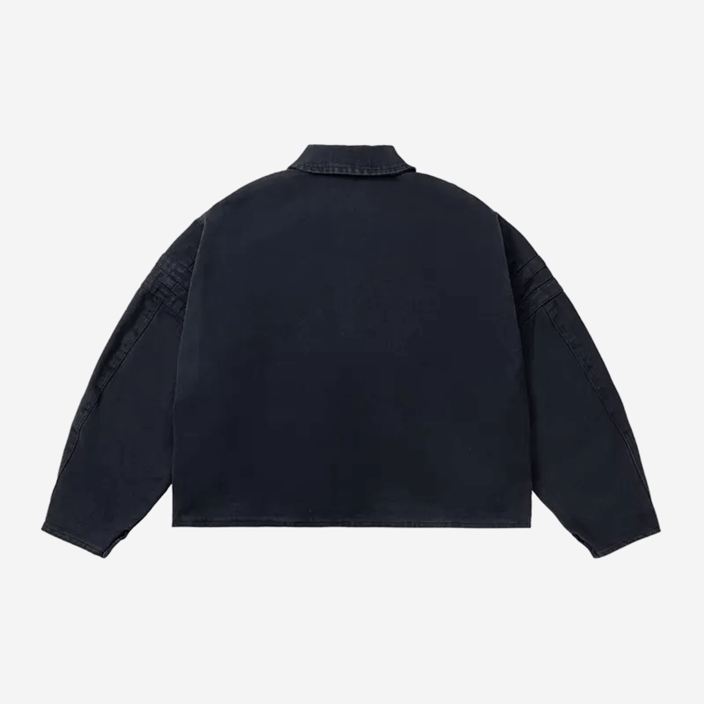 Relaxed heavy canvas workwear jacket – dark blue