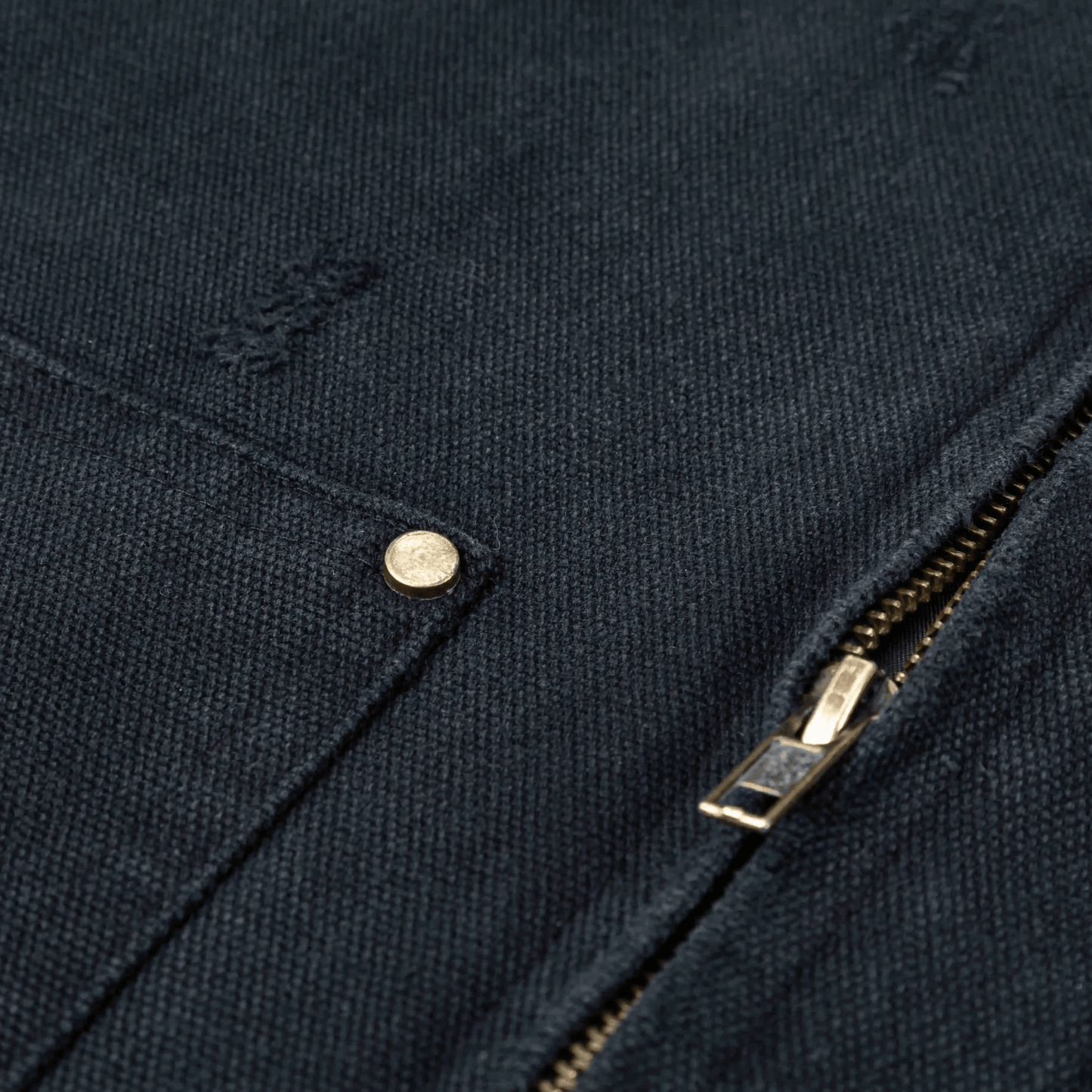 Relaxed heavy canvas workwear jacket – dark blue