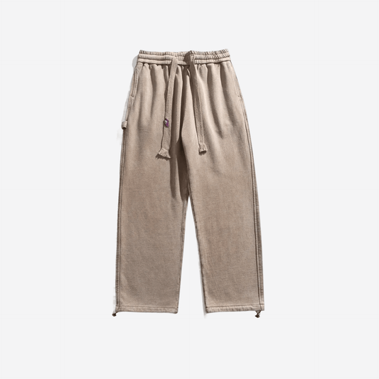 Relaxed beige heavyweight pants