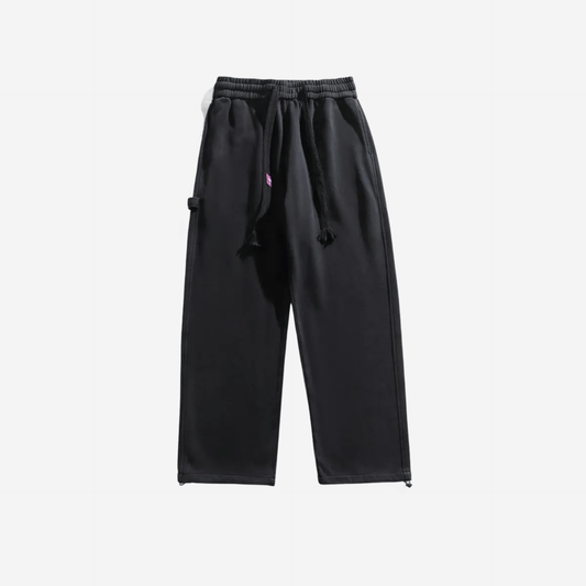 Relaxed black heavyweight pants